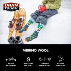 Darn Tough JR Pow Cow Midweight Ski Socks -POC || Leki || Head Shop 2023 Darn Tough JR Pow Cow Ski Sock 4