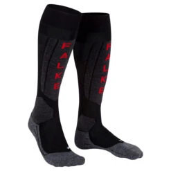 Falke Women's SK5 Ultra-light Ski Sock -POC || Leki || Head Shop 2023 Falke W SK5 Sock BLK 3