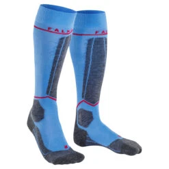 2022 Falke Women's SK4 Energizing Light Ski Sock -POC || Leki || Head Shop 22 Falke WMNS SK4 Ski Sock BLU 3